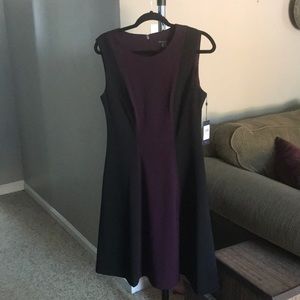 NWT Tommy Hilfiger black and maroon dress